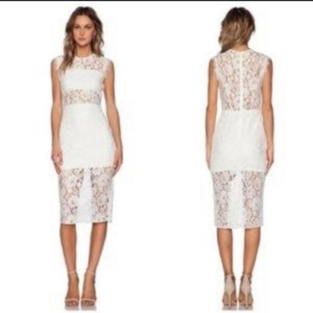 ALEXIS Leni floral lace midi dress
